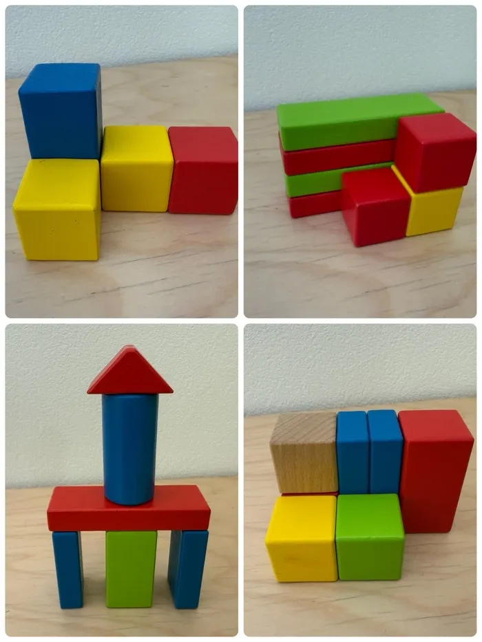 【言語聴覚士在籍】【土日空きあり】てらぴぁぽけっと馬橋駅前教室/積み木を同じ形に積もう✨