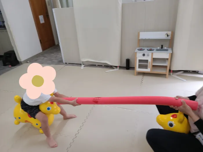 個別療育のゆめラボ 観音教室【月曜日～土曜日開所・体験見学受付中！】/先生と対決したよ✨