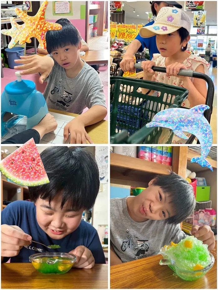 ライズ児童デイサービスやえのさと/かき氷作り🍧✨