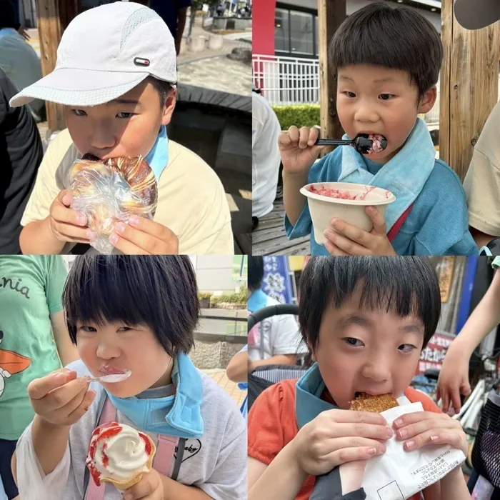 ライズ児童デイサービスやえのさと/瓢箪山商店街で食べ歩き♪♪
