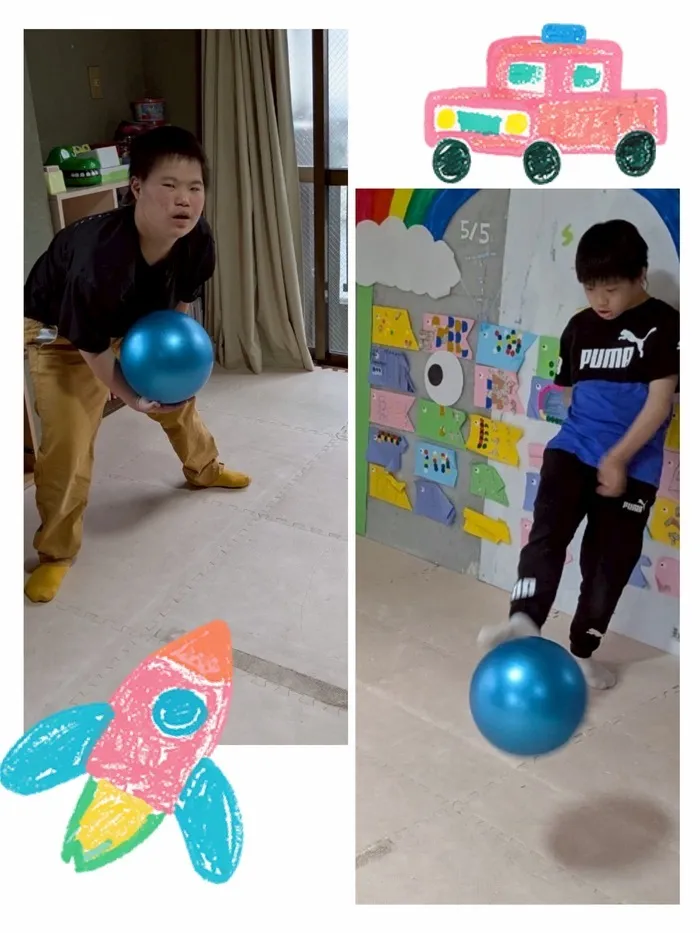 ライズ児童デイサービスやえのさと/ボール遊び⚾️✨