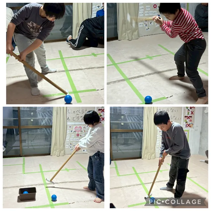 ライズ児童デイサービスやえのさと/パターゴルフ♪