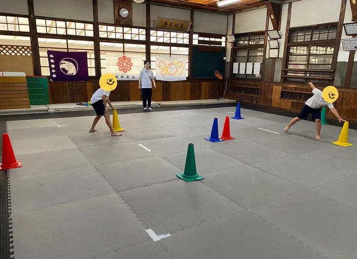 スポーツとまなびのひろば阿倍野校/【運動療育】コーントレーニングをしました