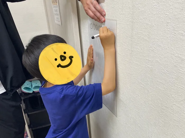 スポーツとまなびのひろば阿倍野校/【学習】〇書きレースをしました