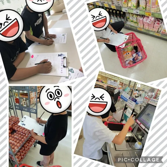 One step smile東三国教室/お買い物学習💴✍金銭感覚やいかに？！