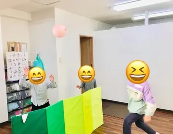 One step smile 徳延教室/風船バレーボール！