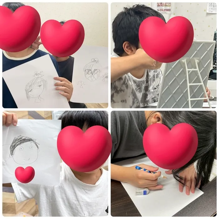 ピースドリーム荒川教室/自画像を描こう📝