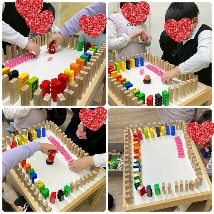 ピースドリーム荒川教室/ドミノ倒し👈