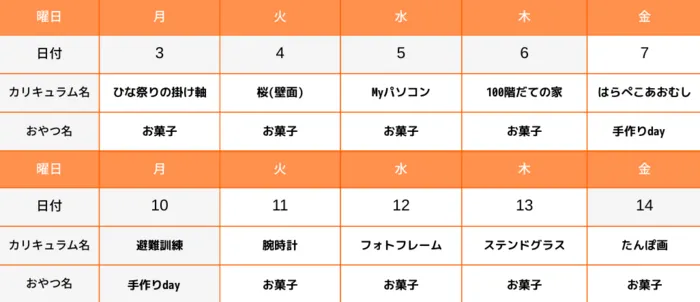 ヨリドコロ横浜鶴見/【2階】📝3/3(月)～3/14(金)のスケジュール📝