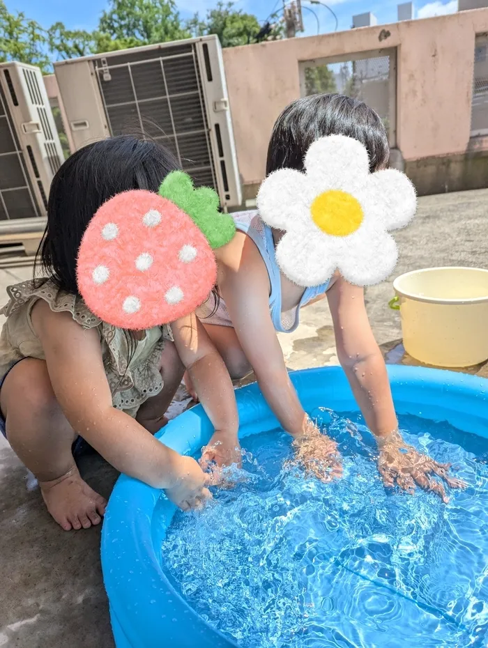 てらぴぁぽけっと　八幡東教室/⛲暑い日の涼しく楽しい活動でした⛲