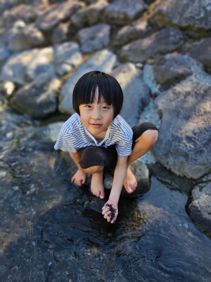 放課後等デイサービスぽかぽか西島/川遊び😚