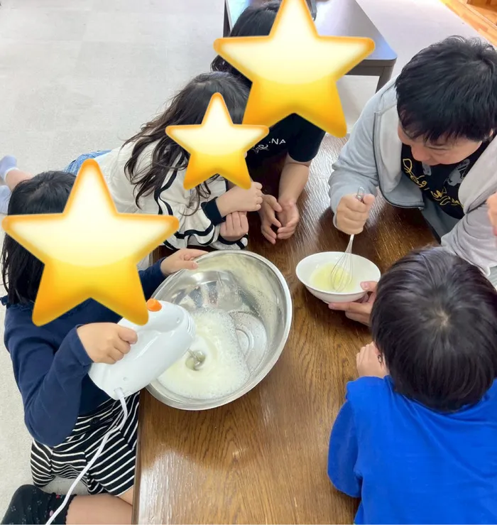 放課後等デイサービスぽかぽか西島/もちもちパンケーキ🥞🍴