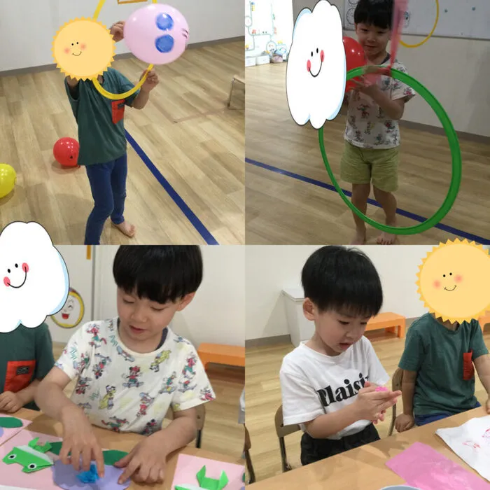 キッズフロンティアⅤ番館/🎈風船遊び＆あじさい・カエルの制作🐸