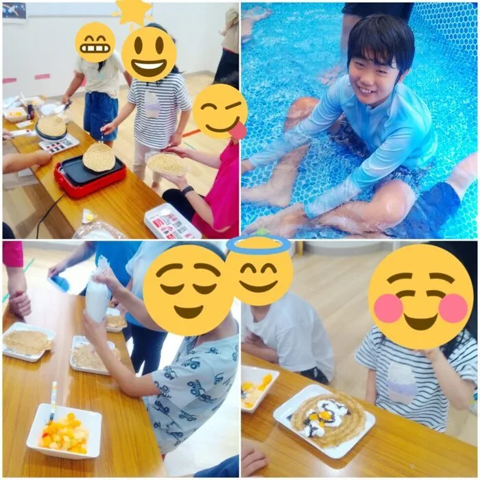 キッズフロンティアⅤ番館/🍩みんなでクレープ作り🍪