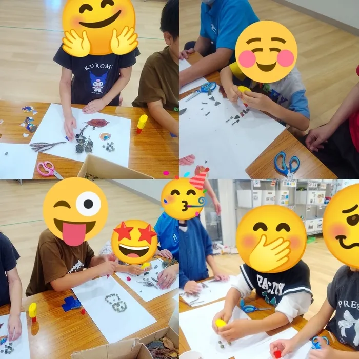 キッズフロンティアⅤ番館/流山総合運動公園☆自然物での製作