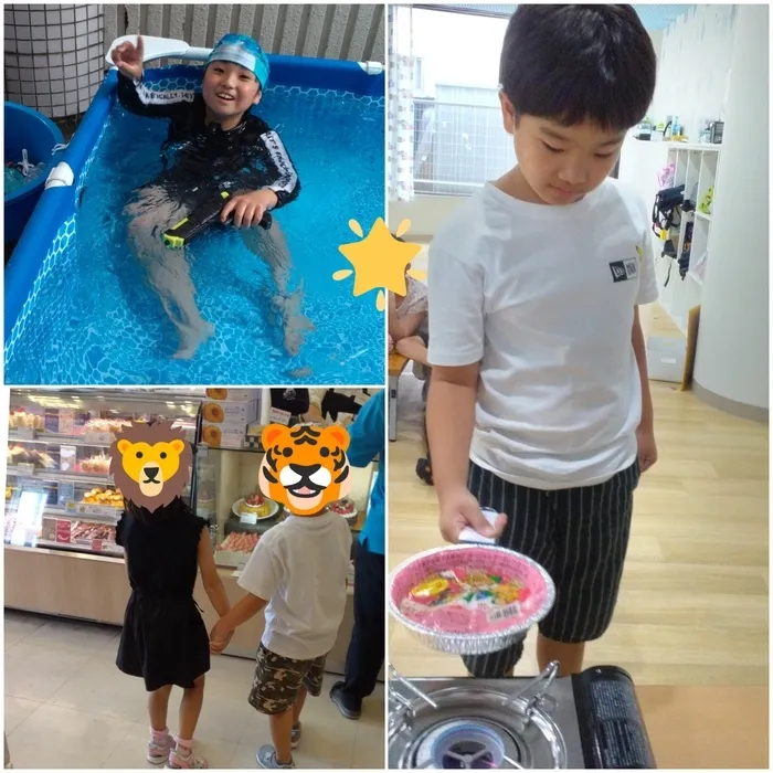 キッズフロンティアⅤ番館/縁日準備🚙プール💦ポップコーン🍿