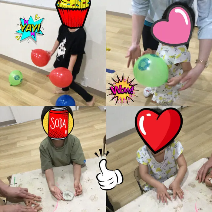 キッズフロンティアⅤ番館/風船あそび🎈ねんどあそび🍩