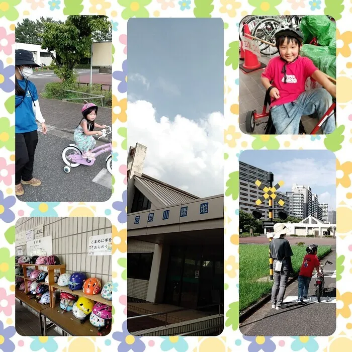 ドットジュニア 浜野 第１教室/花見川緑地交通公園で自転車に乗ったよ🚲🚲