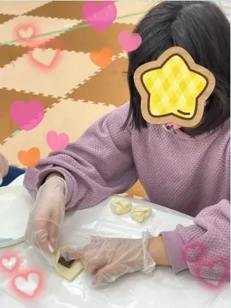 放課後デイサービスtoiro　百合ヶ丘/チョコパイ作り♡