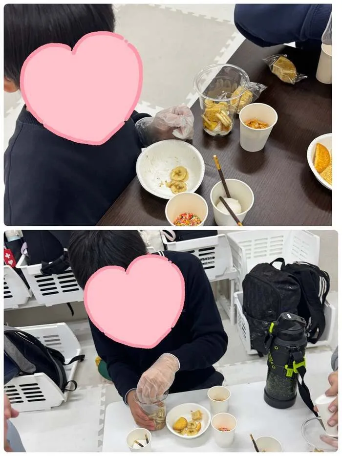 放課後デイサービスtoiro　かしわ台/☆豪華パフェ作り☆