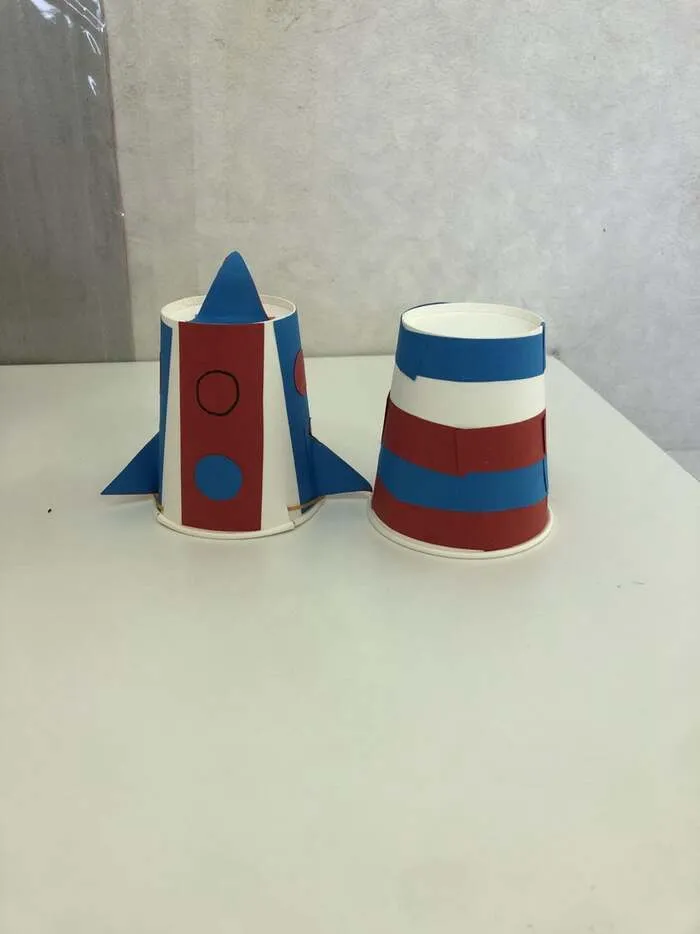 放課後デイサービスtoiro　伊勢原/☆　紙コップロケット　☆