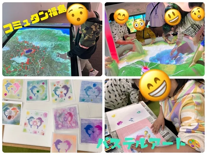 わくわく子供ひろば郡山/コミュタン福島✨️&パステルアート🎨