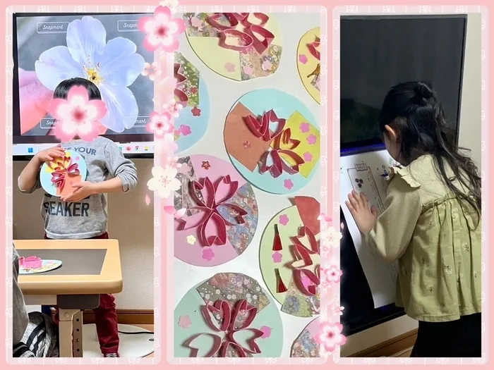入園・入学準備教室クラス/桜🌸桜🌸今咲き誇る〜♪〜制作〜