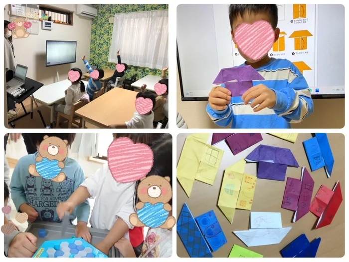 入園・入学準備教室クラス/椅子取りゲーム⭐︎・折り紙学習♪ー家ー