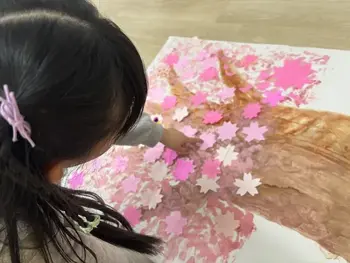 てらぴぁぽけっと鎌ケ谷教室/桜の製作🌸
