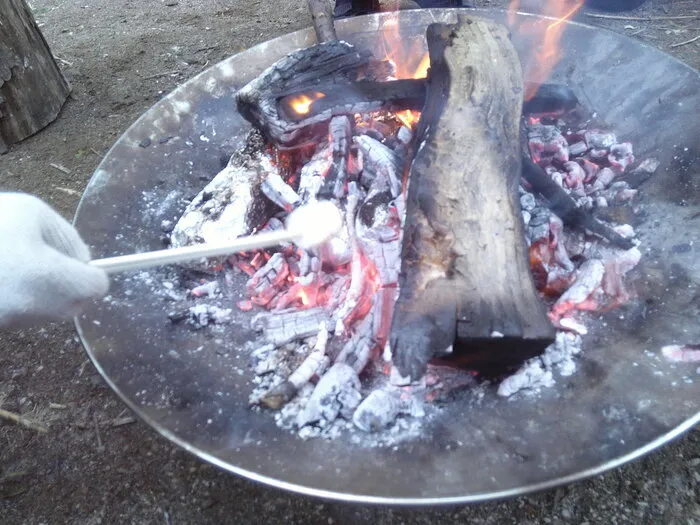 もりぴた/焚き火と焼き芋