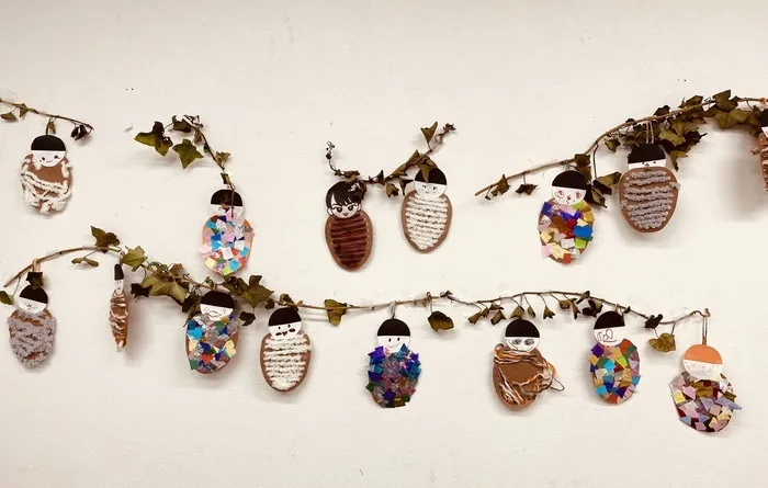 言葉のにわ-宝-【言語聴覚士2名・作業療法士1名在席】/制作「秋だ！みのむし作り」🐛