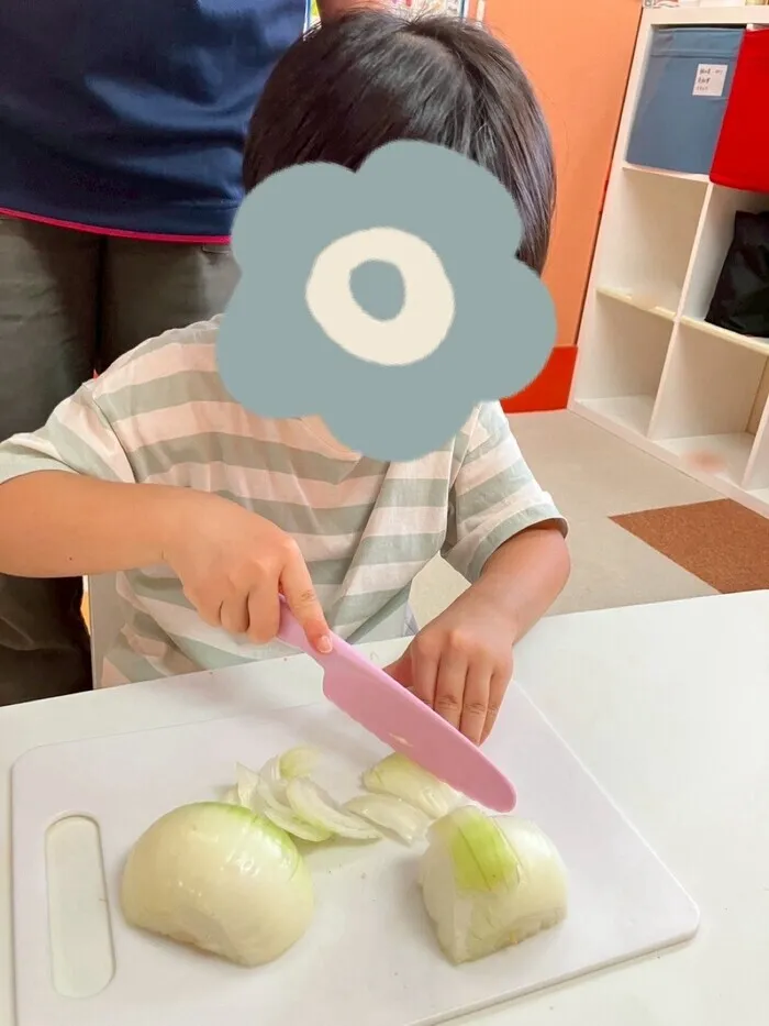 ここいろキッズ虹/お盆明け初日＆ハヤシライスクッキング🍛