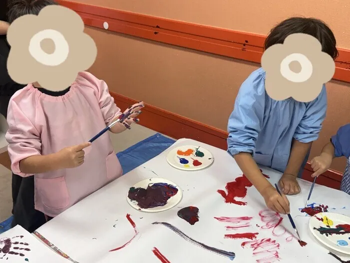 ここいろキッズ虹/🎨 絵の具あそび