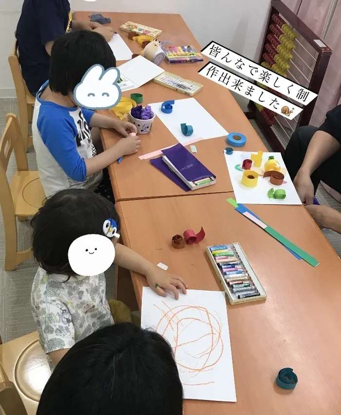 コペルプラス　南流山教室/☔今月のコミュトレ制作【くるくるかたつむり】🐌