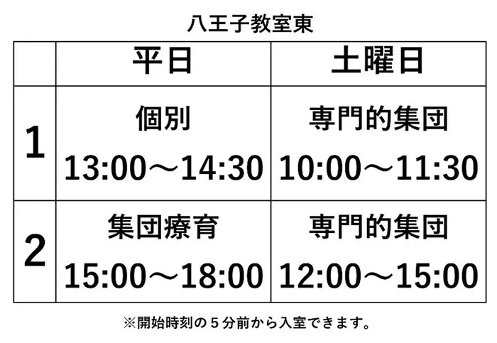 ヒーローズきっず八王子教室東/新しい時間割になりました！