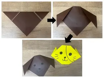 LITALICOジュニア江戸川橋教室/【工作紹介】簡単折り紙！犬と猫の作り方🐱🐶