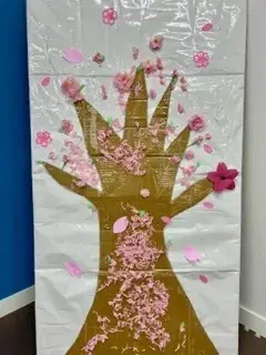 児童発達支援・放課後等デイサービスゆい/桜の花を咲かせよう【完成前】