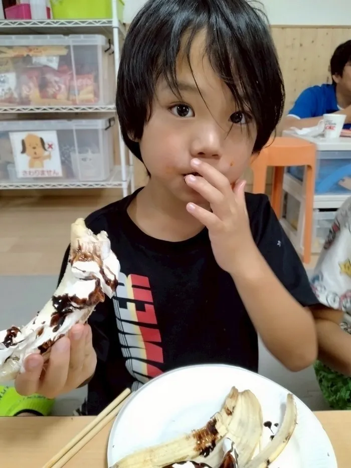 ライズ児童デイサービスひらのの家/🍕ピザとやきそばとバナナボート🍌
