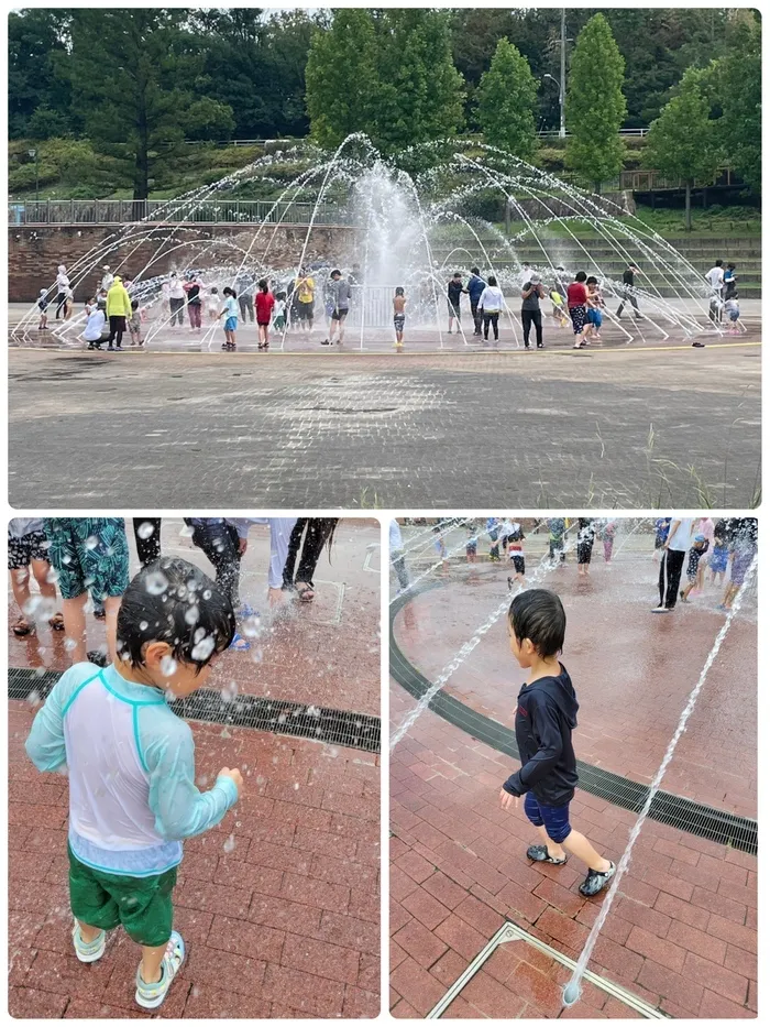 ライズ児童デイサービスひらのの家/噴水に飛び込んで⛲️