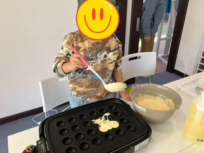 放課後等デイサービス　COJIRI安曇野/たこ焼き風ホットケーキ