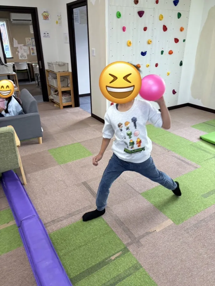 放課後等デイサービス　COJIRI安曇野/逆投げドッチボール