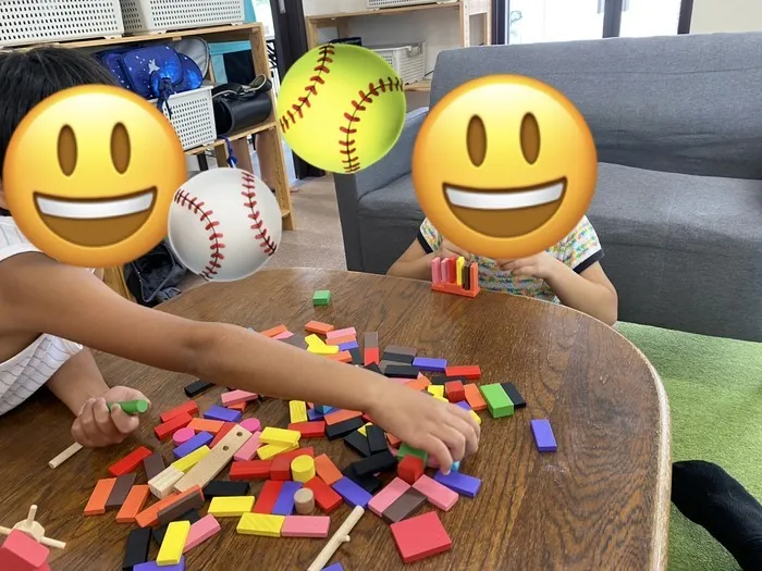 放課後等デイサービス　COJIRI安曇野/先日のドミノにて