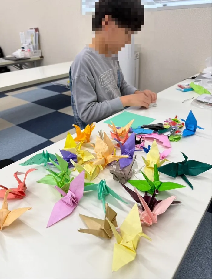 ふれあい児童発達支援・放課後等デイサービス　妙典教室/折り鶴名人！