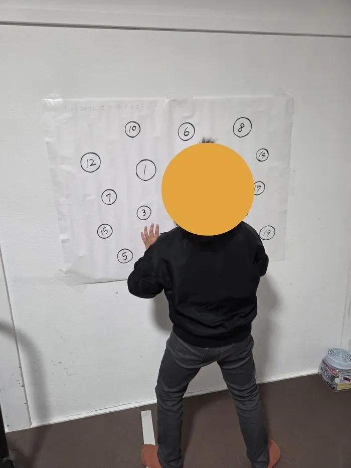 放課後等デイサービスあゆみ/ナンバータッチゲームに挑戦！！