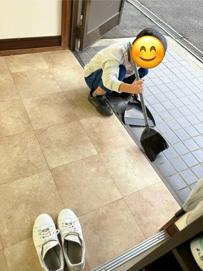 放課後等デイサービスキラキラ上台/みんなでお掃除したよー