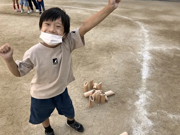 こもれびこども教室寝屋川市駅前ルーム/モルックの練習をしています！