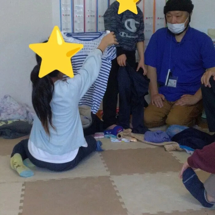 トゥインクル広場/身支度指導