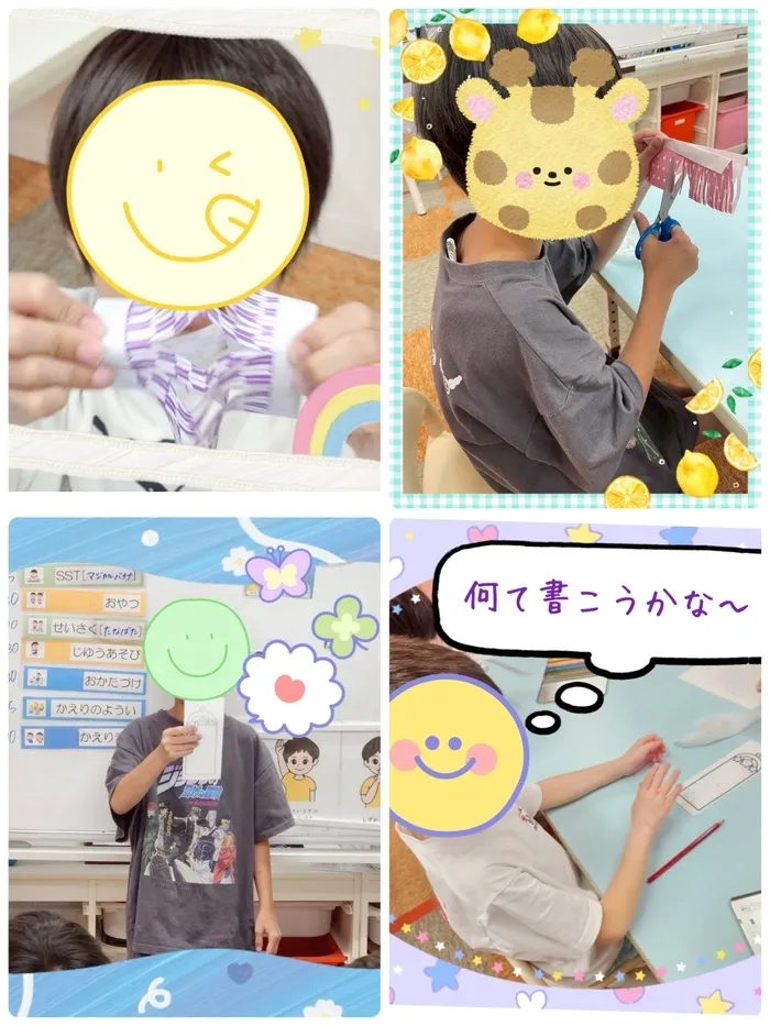 ハッピースマイル南堀江～音楽を主体とした児童発達支援・放課後等デイサービス～/放デイ　七夕制作🎋🌟