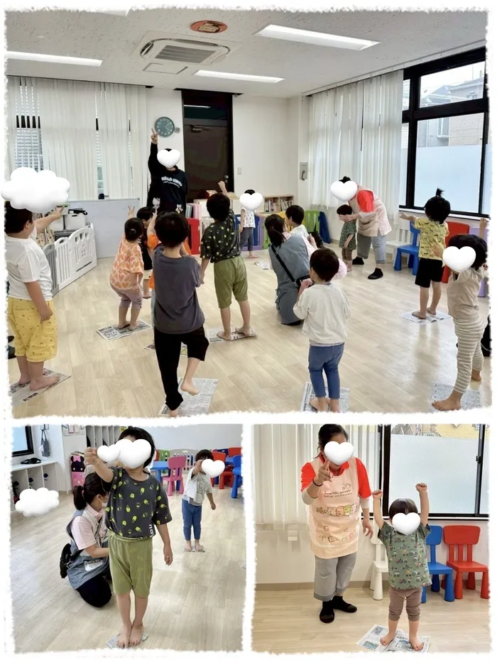 きっずあいらんど川崎台町教室/新聞紙じゃんけん📰