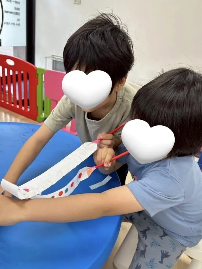 きっずあいらんど川崎台町教室/吹き戻し的当て🎯